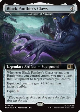 Black Panther's Claws (Extended Art) (MSC-427) (Foil)