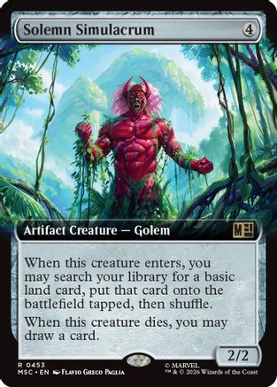 Solemn Simulacrum (Extended Art) (MSC-453) (Foil)