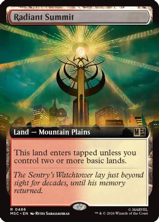 Radiant Summit (Extended Art) (MSC-486) (Foil)