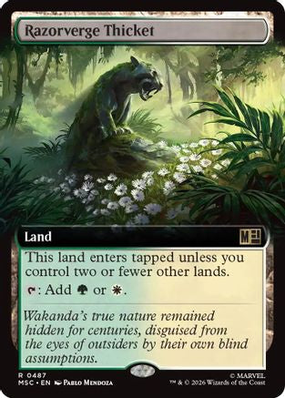 Razorverge Thicket (Extended Art) (MSC-487) (Foil)