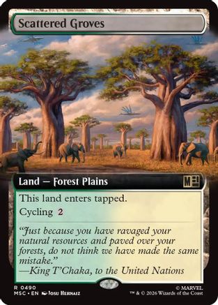 Scattered Groves (Extended Art) (MSC-490) (Foil)