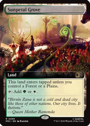 Sunpetal Grove (Extended Art) (MSC-499) (Foil)