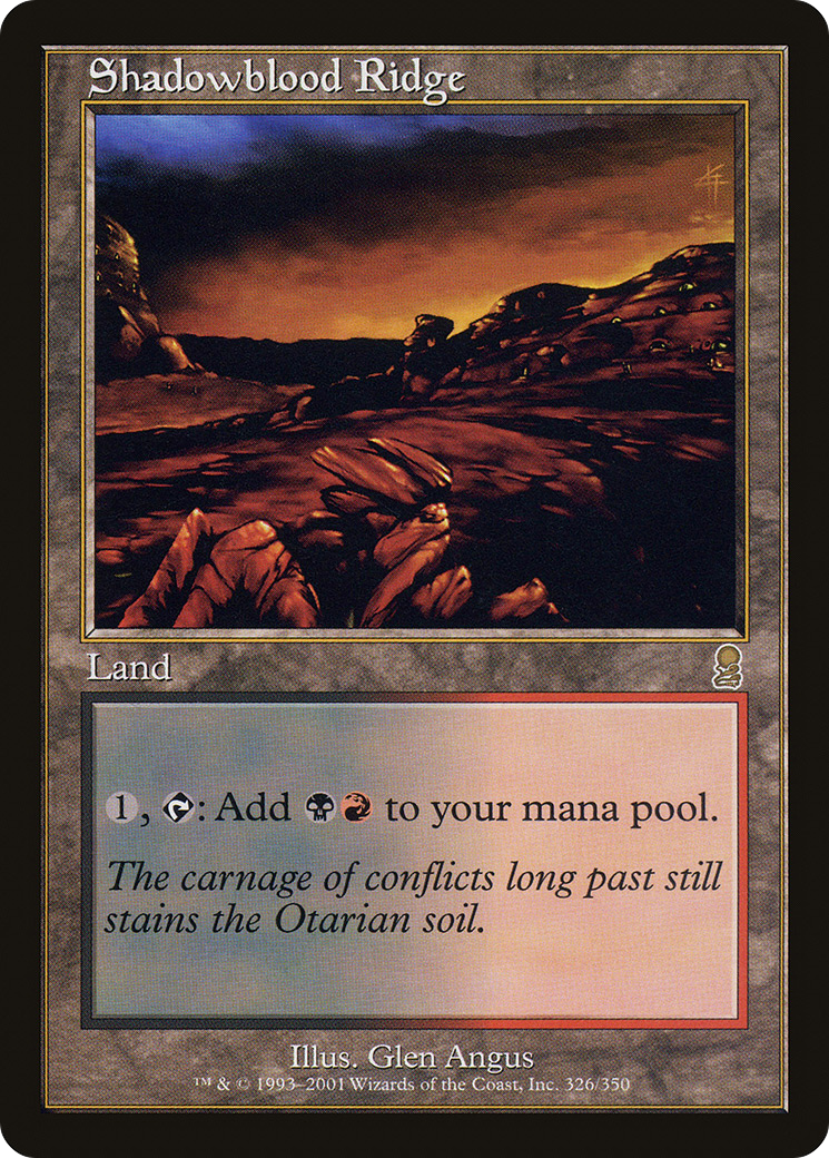 Shadowblood Ridge (ODY-326) (Foil)