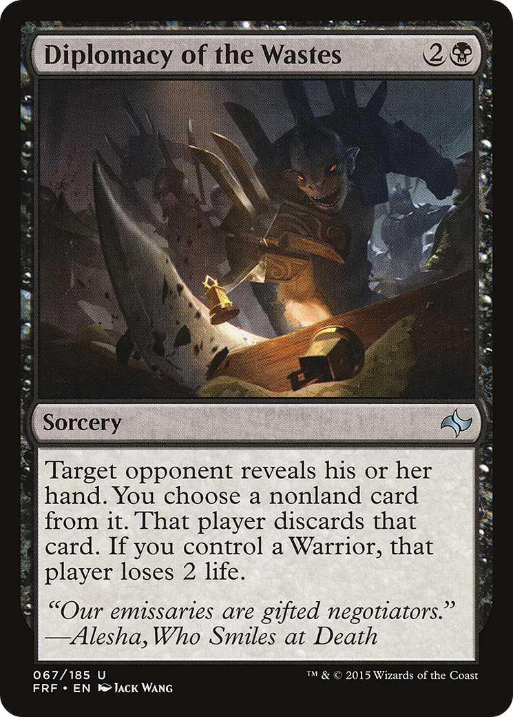 Diplomacy of the Wastes (FRF-067) (Foil)