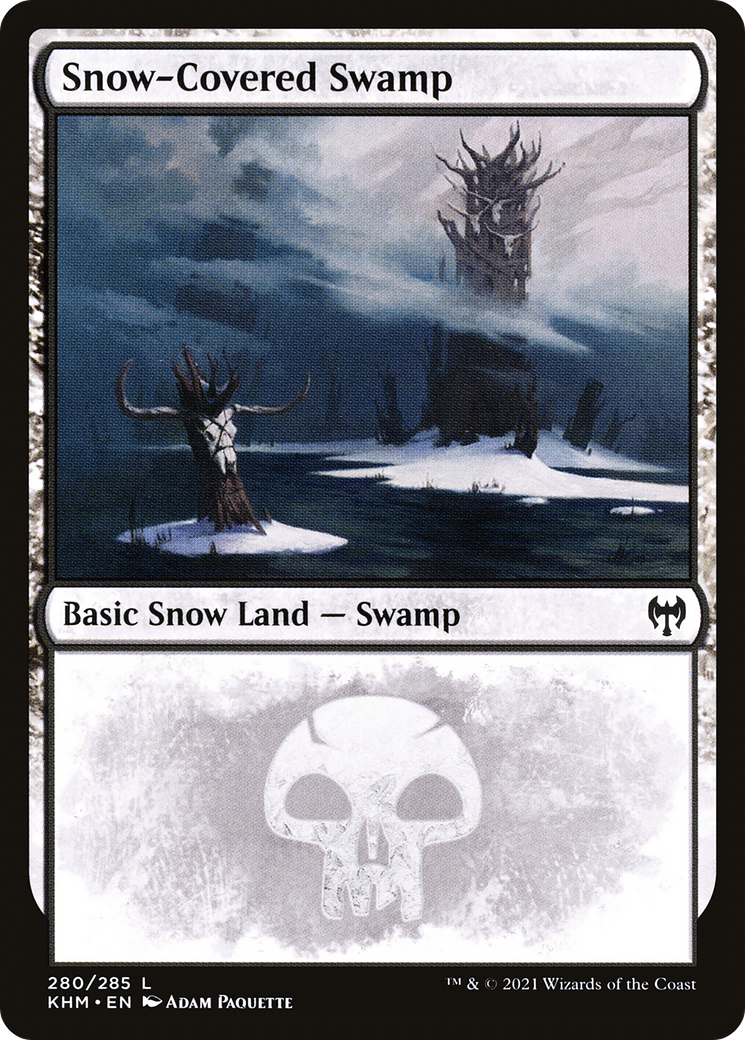 Snow-Covered Swamp (KHM-280) (Foil)