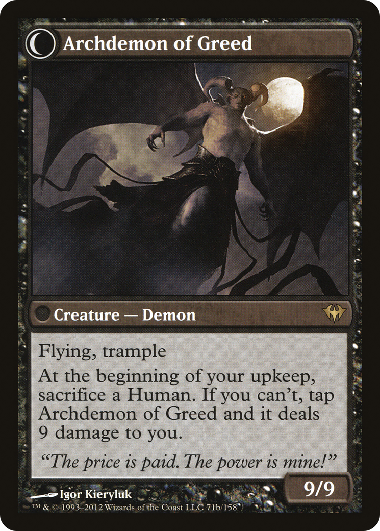 Ravenous Demon // Archdemon of Greed (DKA-071) (Foil)