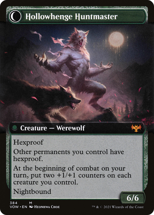 Avabruck Caretaker // Hollowhenge Huntmaster (VOW-384) (Extended Art) (Foil)
