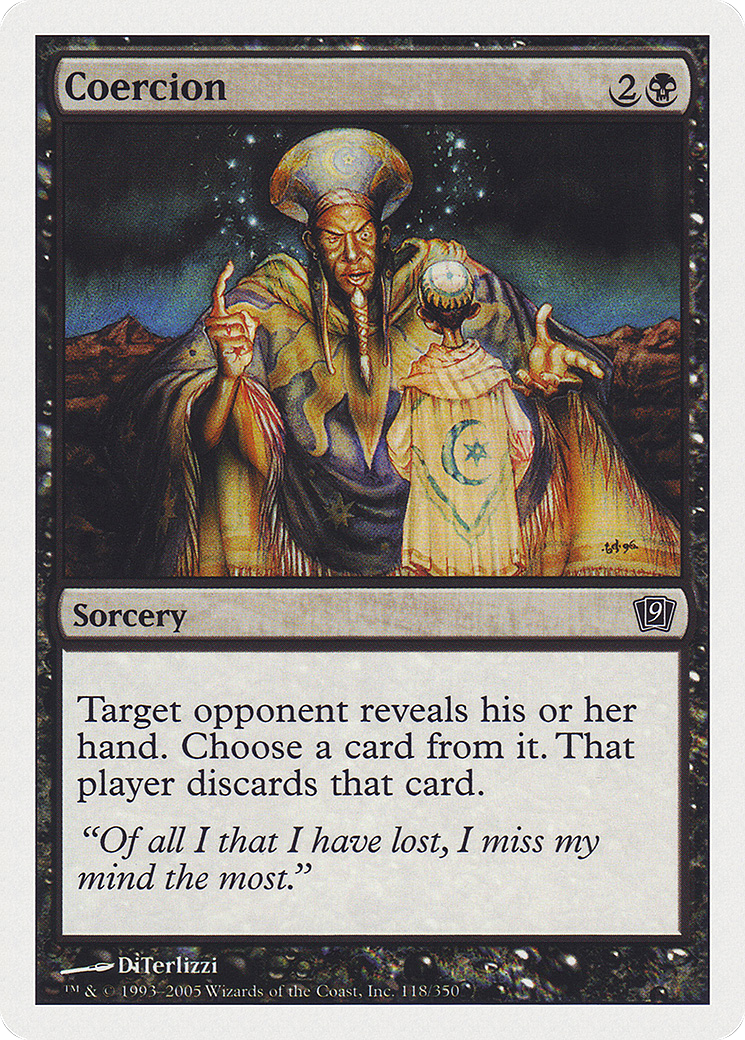 Coercion (9ED-118★) (Foil)