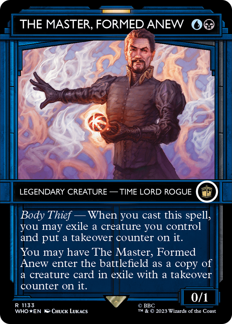 The Master, Formed Anew (WHO-1133) (Showcase) (Borderless) (Surge Foil)