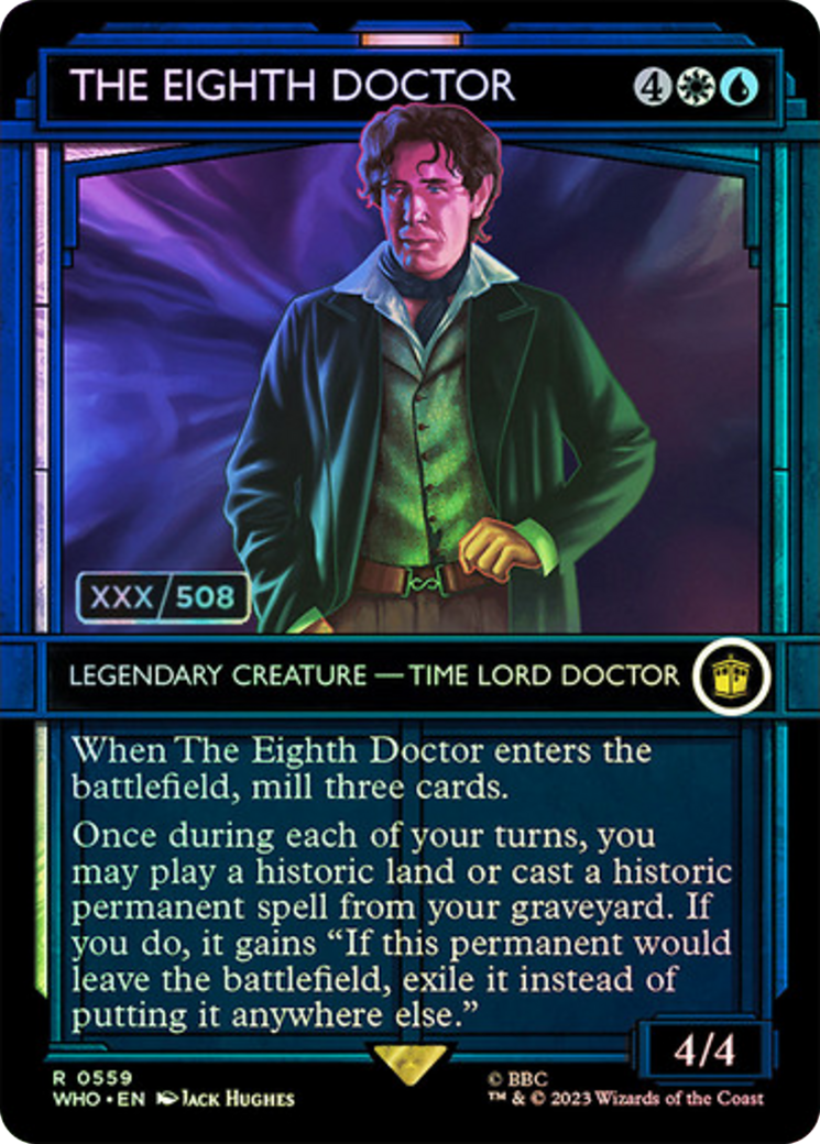 The Eighth Doctor (WHO-559Z) (Showcase) (Borderless) (Foil) (Serialized)