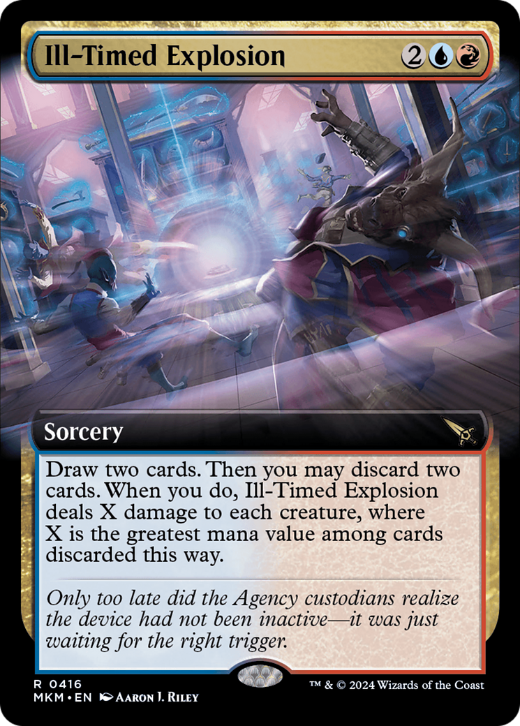 Ill-Timed Explosion (MKM-416) (Extended Art) (Foil)