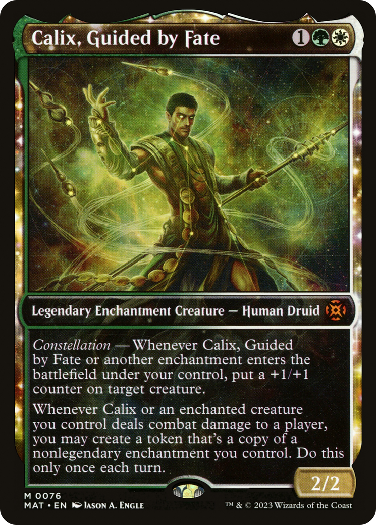 Calix, Guided by Fate (MAT-076) (Showcase) (Foil)