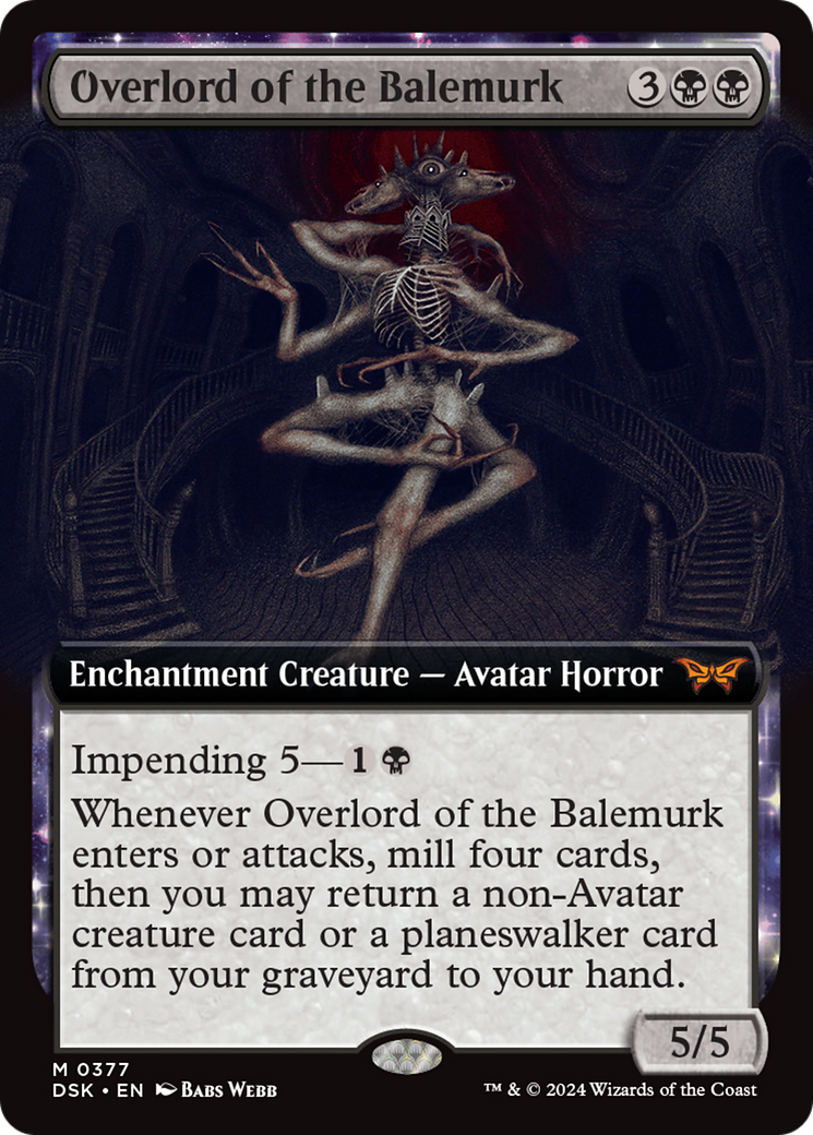 Overlord of the Balemurk (DSK-377) (Extended Art) (Foil)