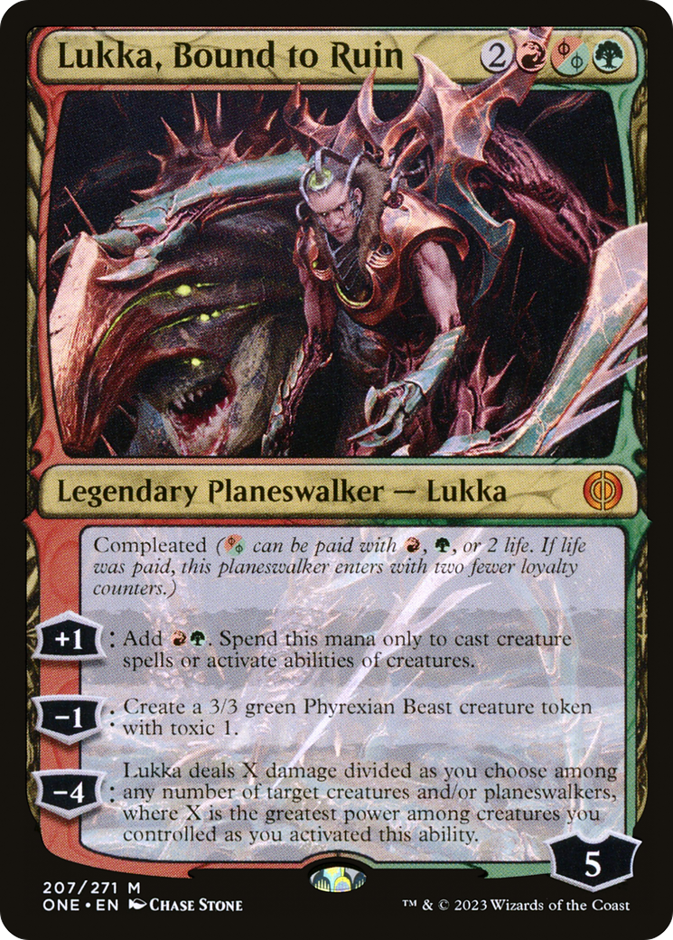 Lukka, Bound to Ruin (ONE-207) (Foil)
