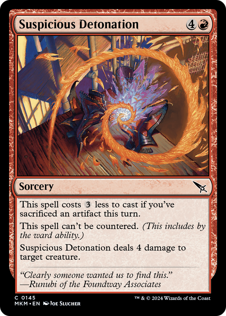 Suspicious Detonation (MKM-145)