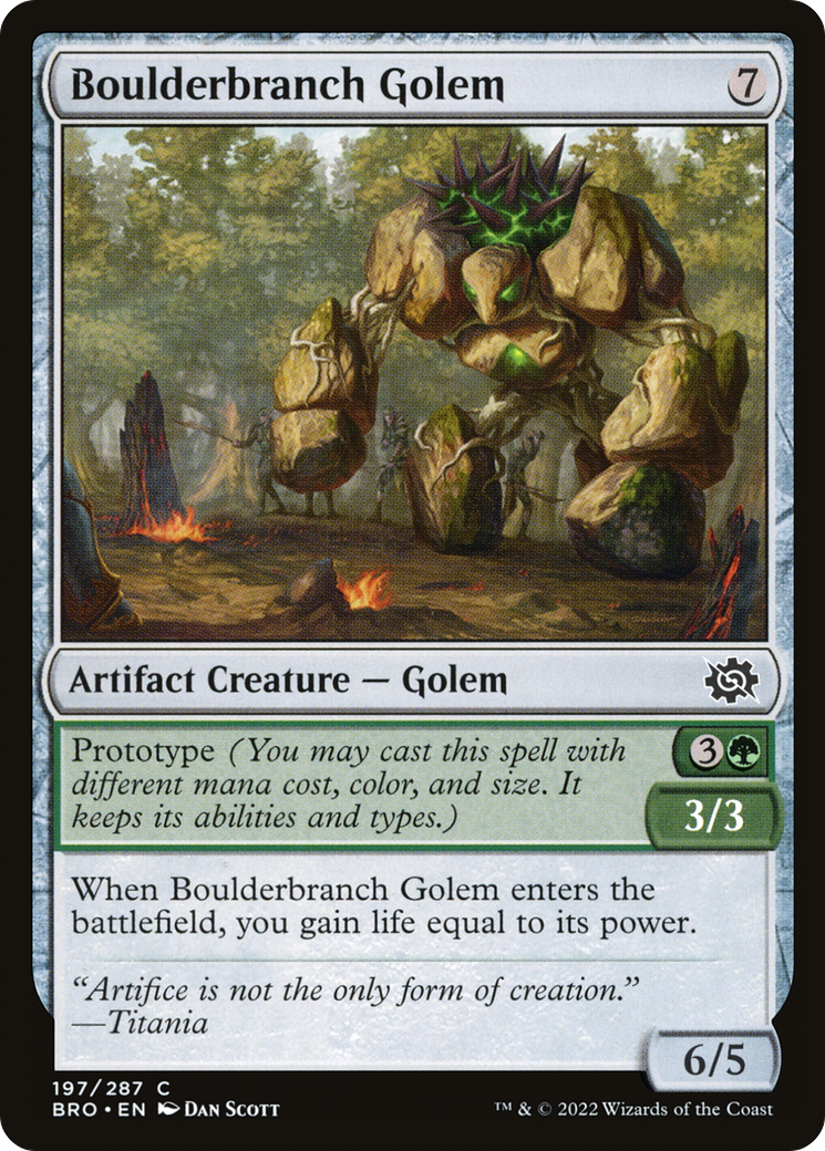 Boulderbranch Golem (BRO-197) (Foil)