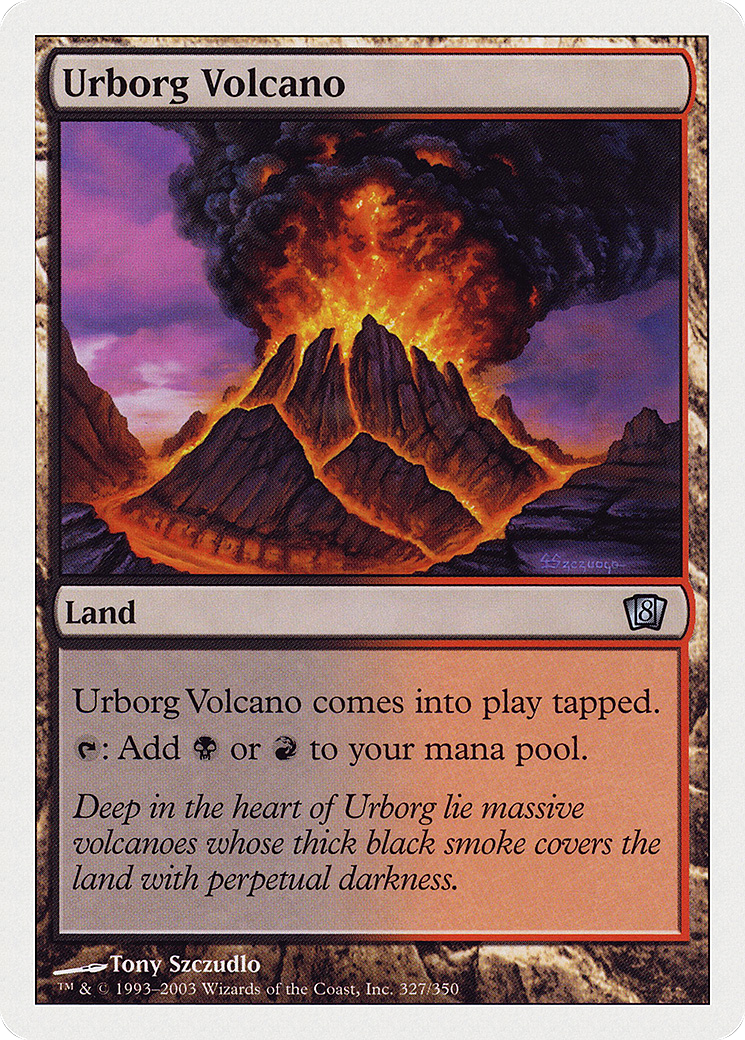 Urborg Volcano (8ED-327) (Foil)