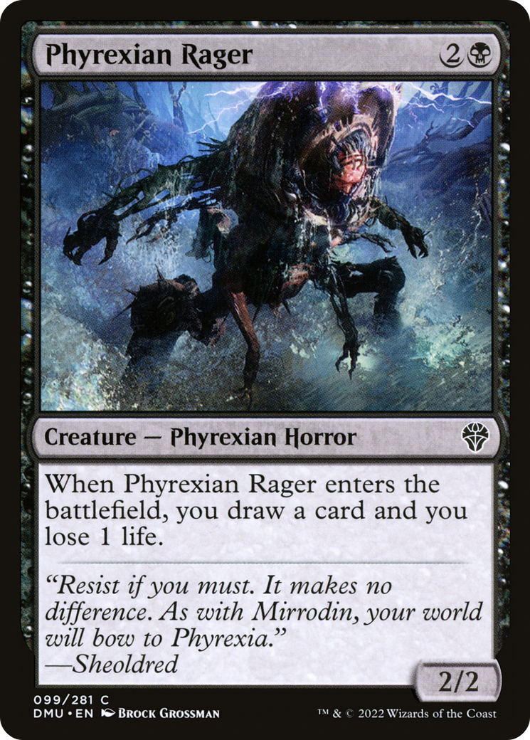 Phyrexian Rager (DMU-099) (Foil)