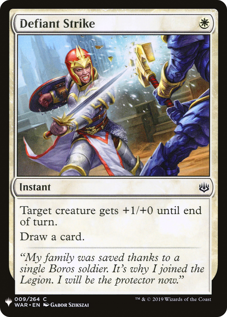 Defiant Strike (LIST-WAR-9)