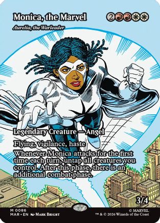 Monica, the Marvel - Aurelia, the Warleader (Borderless) (MAR-086) (Foil)