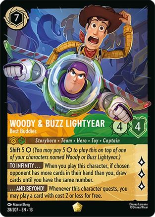 Woody & Buzz Lightyear - Best Buddies (13-028) (Cold Foil)