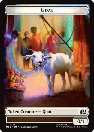 Goat // Soldier Double-Sided Token (Surge Foil) (MSC-22 // 23)