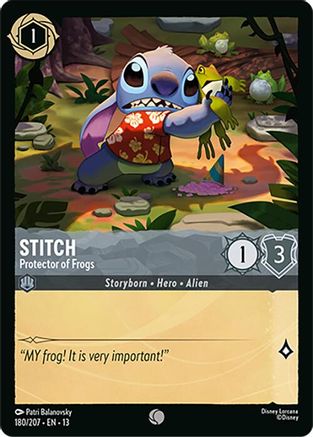 Stitch - Protector of Frogs (13-180) (Cold Foil)