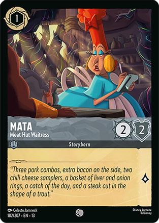 Mata - Meat Hut Waitress (13-182) (Cold Foil)