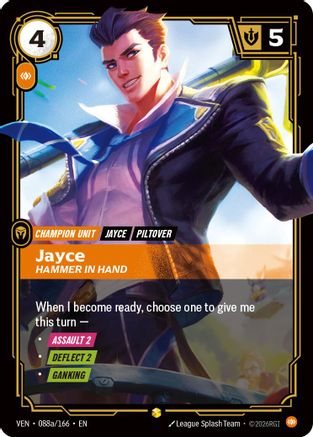 Jayce, Hammer in Hand (Alternate Art) (VEN-088a) (Foil)