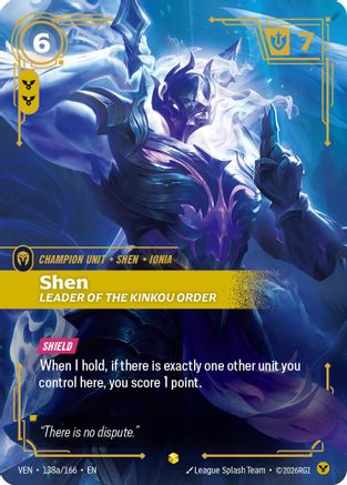 Shen, Leader of the Kinkou Order (Alternate Art) (VEN-138a) (Foil)