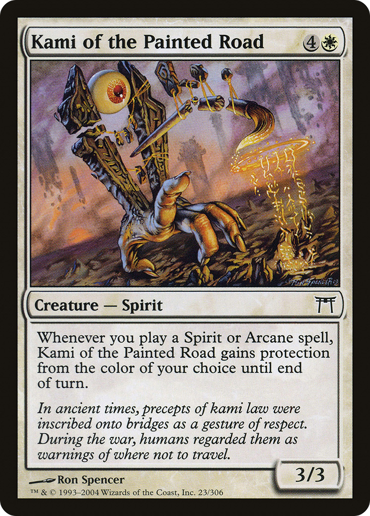 Kami of the Painted Road (CHK-023) (Foil)