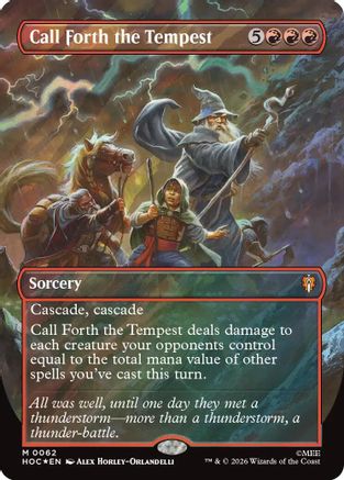 Call Forth the Tempest (Borderless) (Surge Foil) (HOC-062)