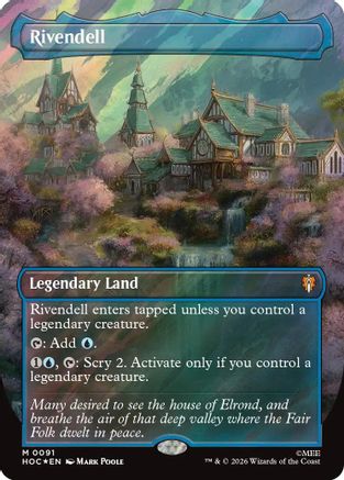 Rivendell (Borderless) (Surge Foil) (HOC-091)