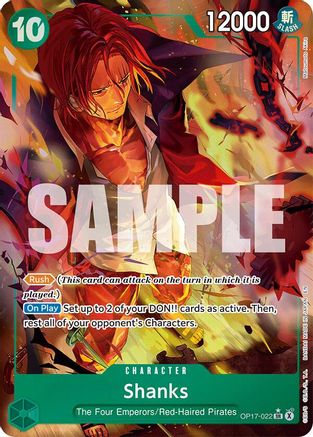 Shanks (022) (Alternate Art) (OP17-022) (Foil)