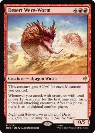 Desert Were-Worm (HOB-092) (Foil)