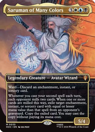 Saruman of Many Colors (Borderless) (HOC-035)