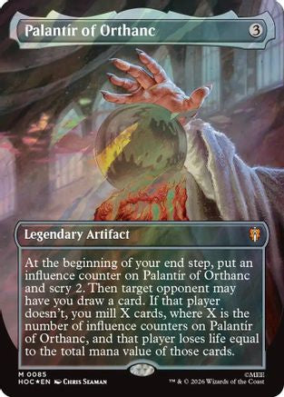 Palantir of Orthanc (Borderless) (Surge Foil) (HOC-085)
