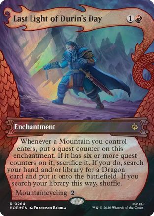 Last Light of Durin's Day (Showcase) (Surge Foil) (HOB-264)