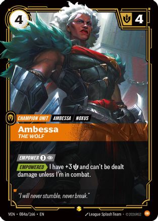 Ambessa, The Wolf (Alternate Art) (VEN-084a) (Foil)