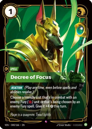 Decree of Focus (VEN-040) (Foil)