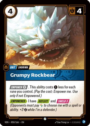 Grumpy Rockbear (VEN-050) (Foil)