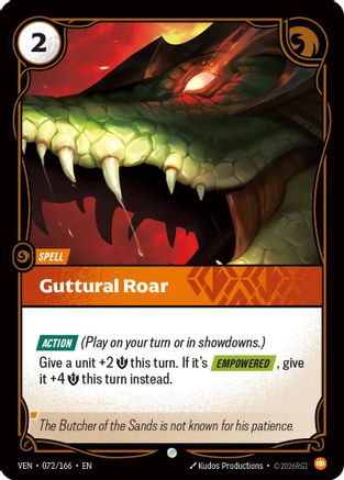 Guttural Roar (VEN-072) (Foil)