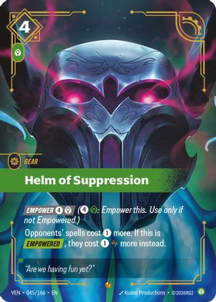 Helm of Suppression (VEN-045) (Foil)