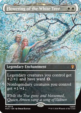 Flowering of the White Tree (Borderless) (HOC-014) (Foil)