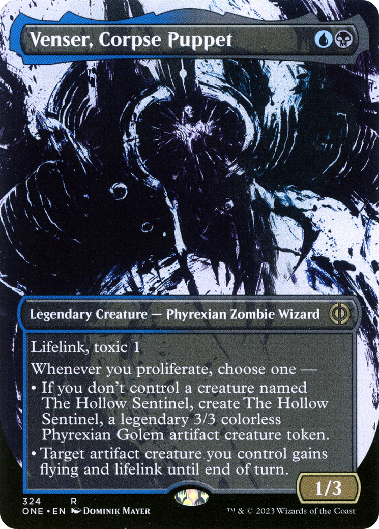 Venser, Corpse Puppet (ONE-324) (Showcase) (Borderless) (Foil)