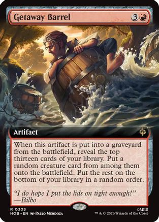 Getaway Barrel (Extended Art) (HOC-303) (Foil)