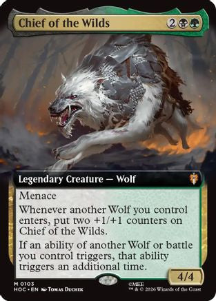 Chief of the Wilds (Extended Art) (HOC-103) (Foil)