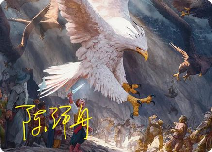 The Eagles Are Coming! Art Card (Gold-Stamped Signature) (ASHOB-003)