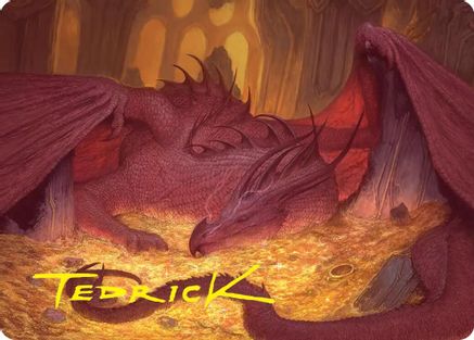 Smaug the Magnificent Art Card (Gold-Stamped Signature) (ASHOB-043)