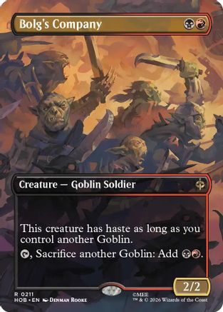 Bolg's Company (Borderless) (HOB-211) (Foil)